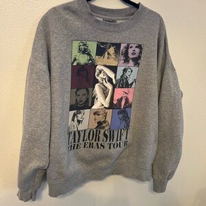 Taylor Swift The Eras Tour Multicolor Graphic Sweatshirt
